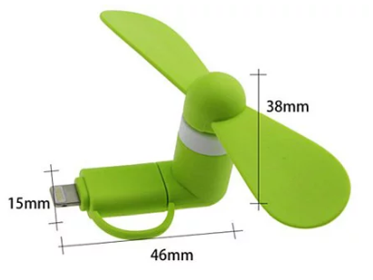 Portable Electric Mini Fan Cooling For iPhone & Samsung