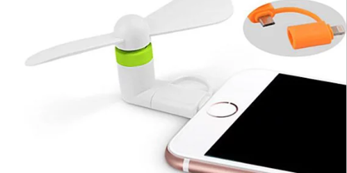 Portable Electric Mini Fan Cooling For iPhone & Samsung