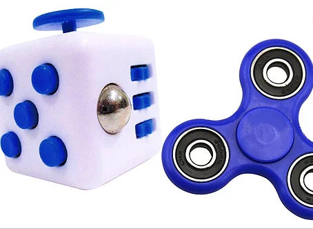Fidget Cube and Fidget Hand Spinner Set with Ceramic Bearings for ADHD-Stress-