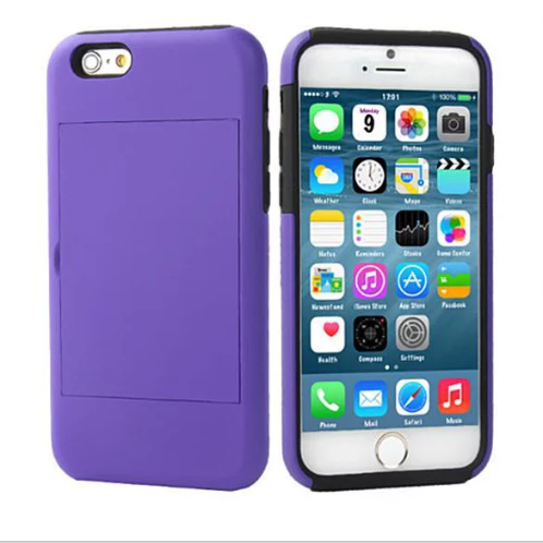 IPhone Dual Layer Credit Card and Stand Case For iPhone 6/6s & 6s/6s+