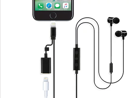 Earphones with Lightning Cable and Charge Port