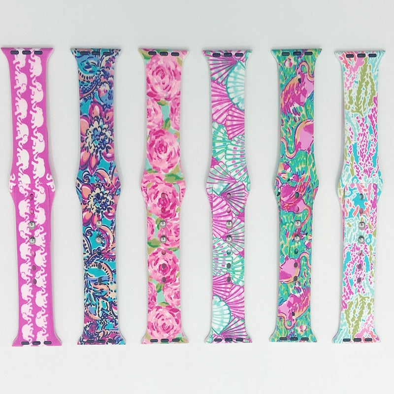 Design Soft Silicone Watchband For Apple Watch