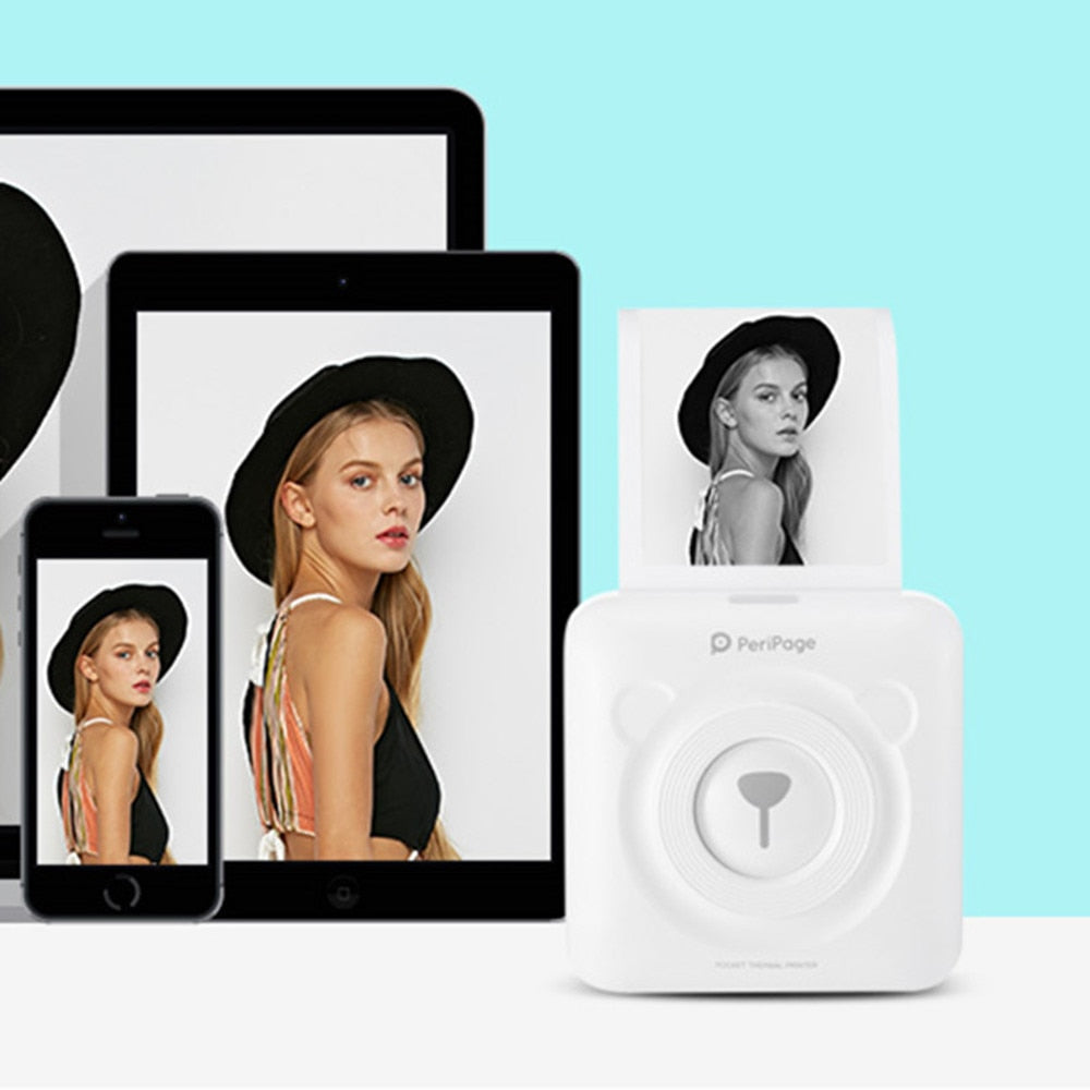 Peripage A6 Bluetooth handheld photo printer Small printer mini printer pocket printer for IOS Android system phone