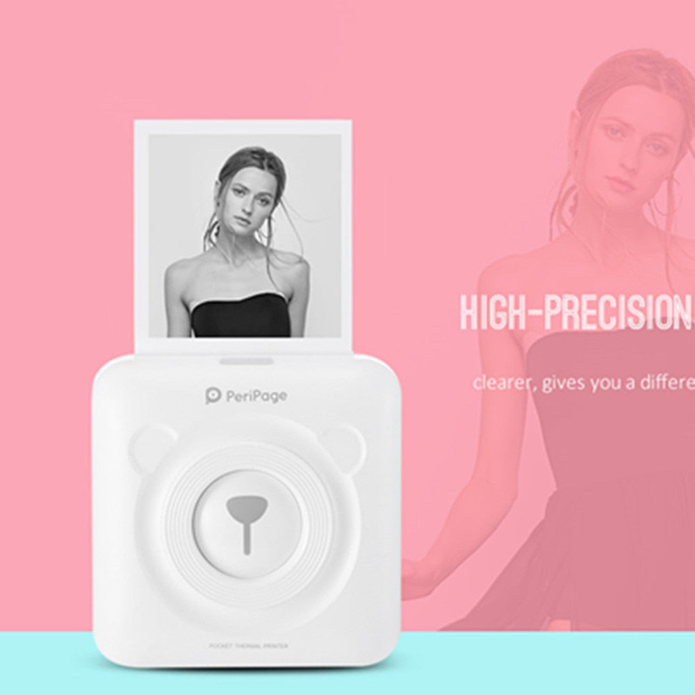 Peripage A6 Bluetooth handheld photo printer Small printer mini printer pocket printer for IOS Android system phone