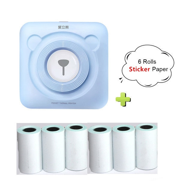 Peripage A6 Bluetooth handheld photo printer Small printer mini printer pocket printer for IOS Android system phone