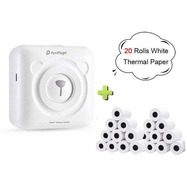 Peripage A6 Bluetooth handheld photo printer Small printer mini printer pocket printer for IOS Android system phone