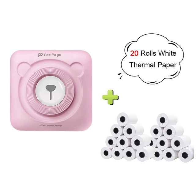 Peripage A6 Bluetooth handheld photo printer Small printer mini printer pocket printer for IOS Android system phone