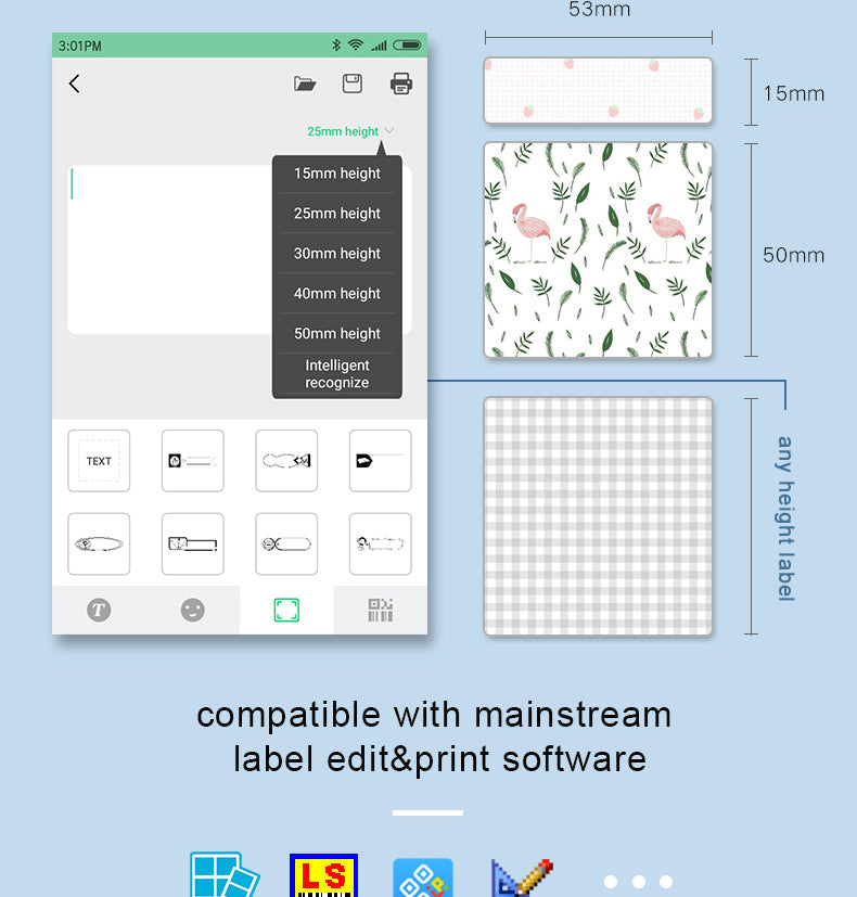 Peripage A6 Bluetooth handheld photo printer Small printer mini printer pocket printer for IOS Android system phone