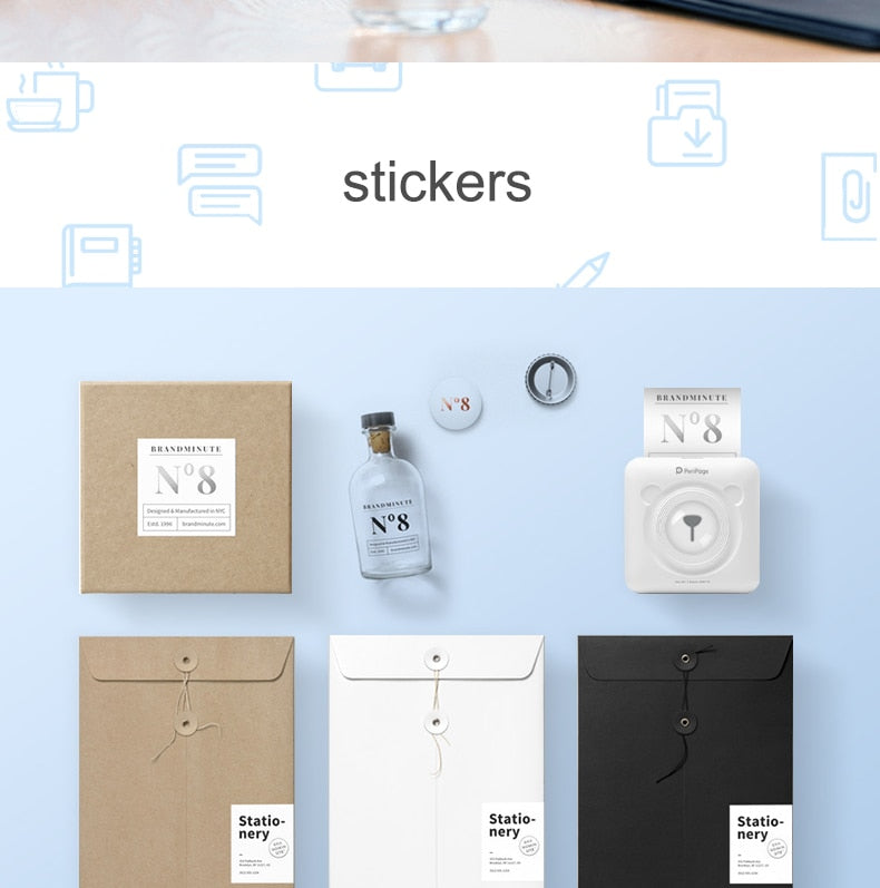 Peripage A6 Bluetooth handheld photo printer Small printer mini printer pocket printer for IOS Android system phone