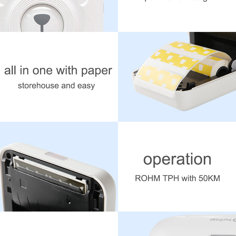 Peripage A6 Bluetooth handheld photo printer Small printer mini printer pocket printer for IOS Android system phone