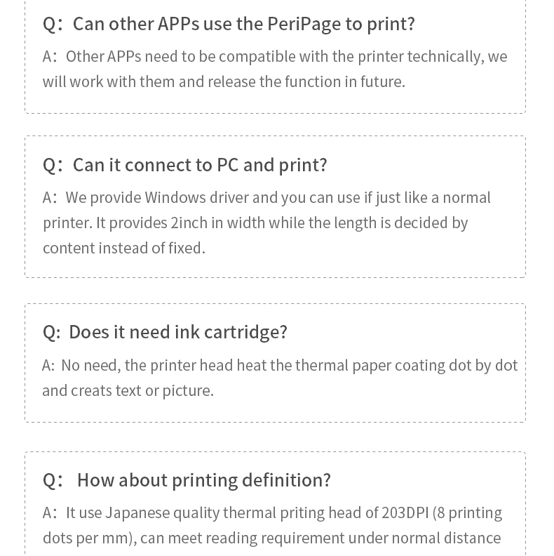 Peripage A6 Bluetooth handheld photo printer Small printer mini printer pocket printer for IOS Android system phone