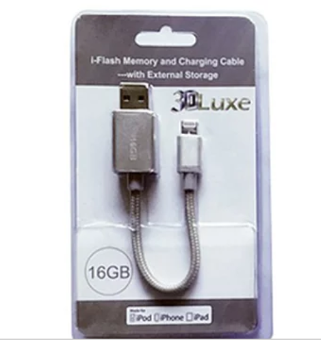 Apple Certified Lightning Charging Cable with Built-In Memory for iPhone & iPad