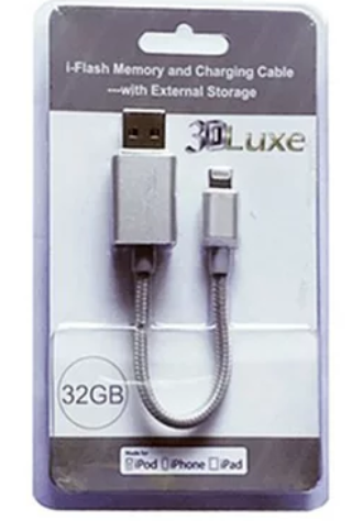 Apple Certified Lightning Charging Cable with Built-In Memory for iPhone & iPad