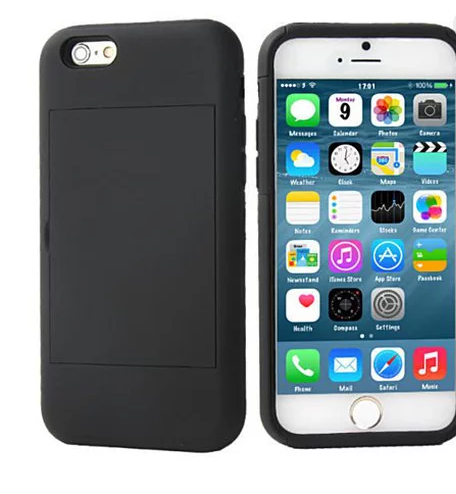 IPhone Dual Layer Credit Card and Stand Case For iPhone 6/6s & 6s/6s+